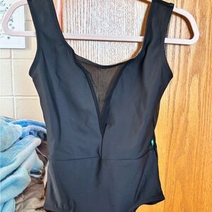 Black LuckyLeo Dance Leotard Adult Large